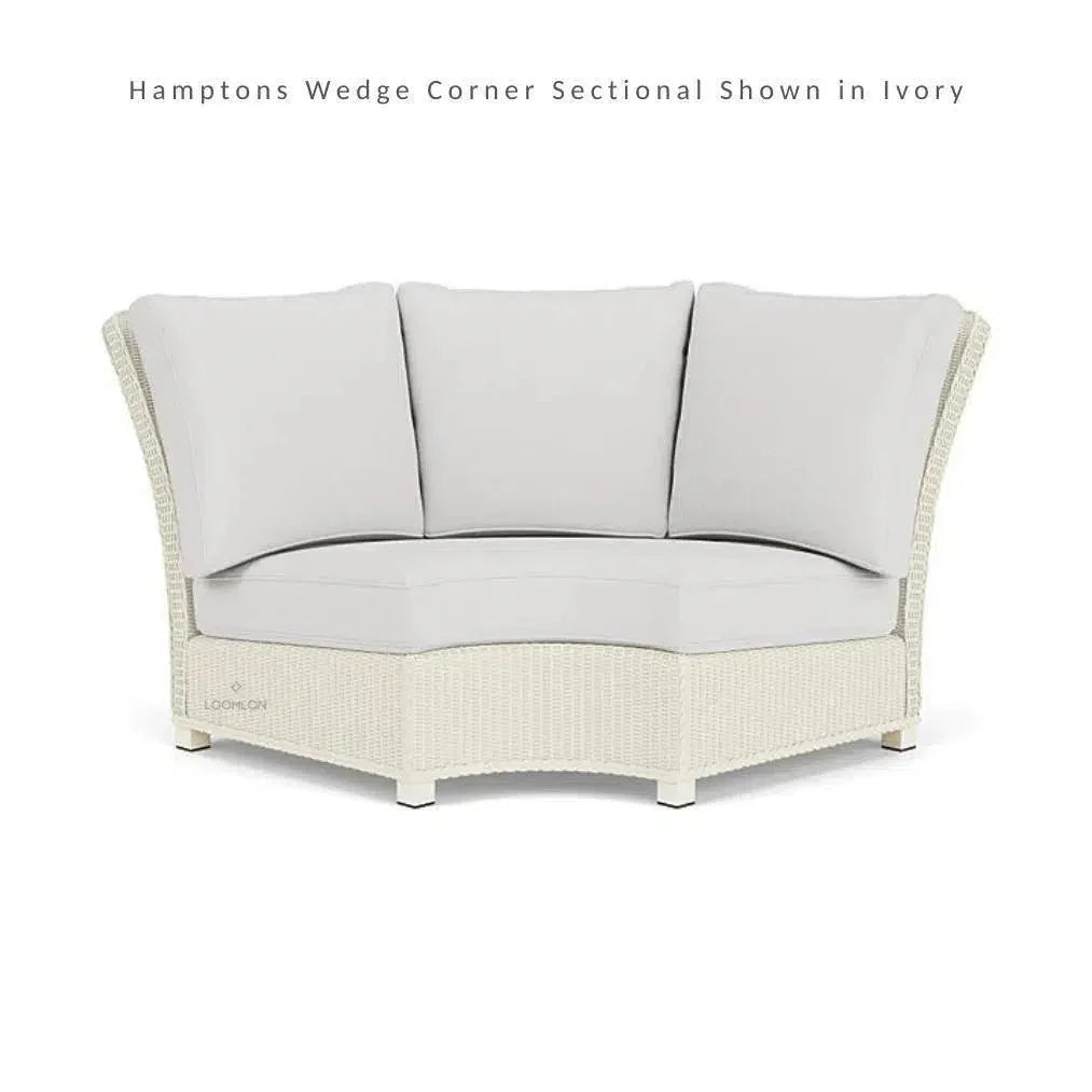 Hamptons Outdoor Wicker Sectional Sofa &amp; Lounge Chair - LOOMLAN - Lloyd Flanders - Outdoor Lounge Sets