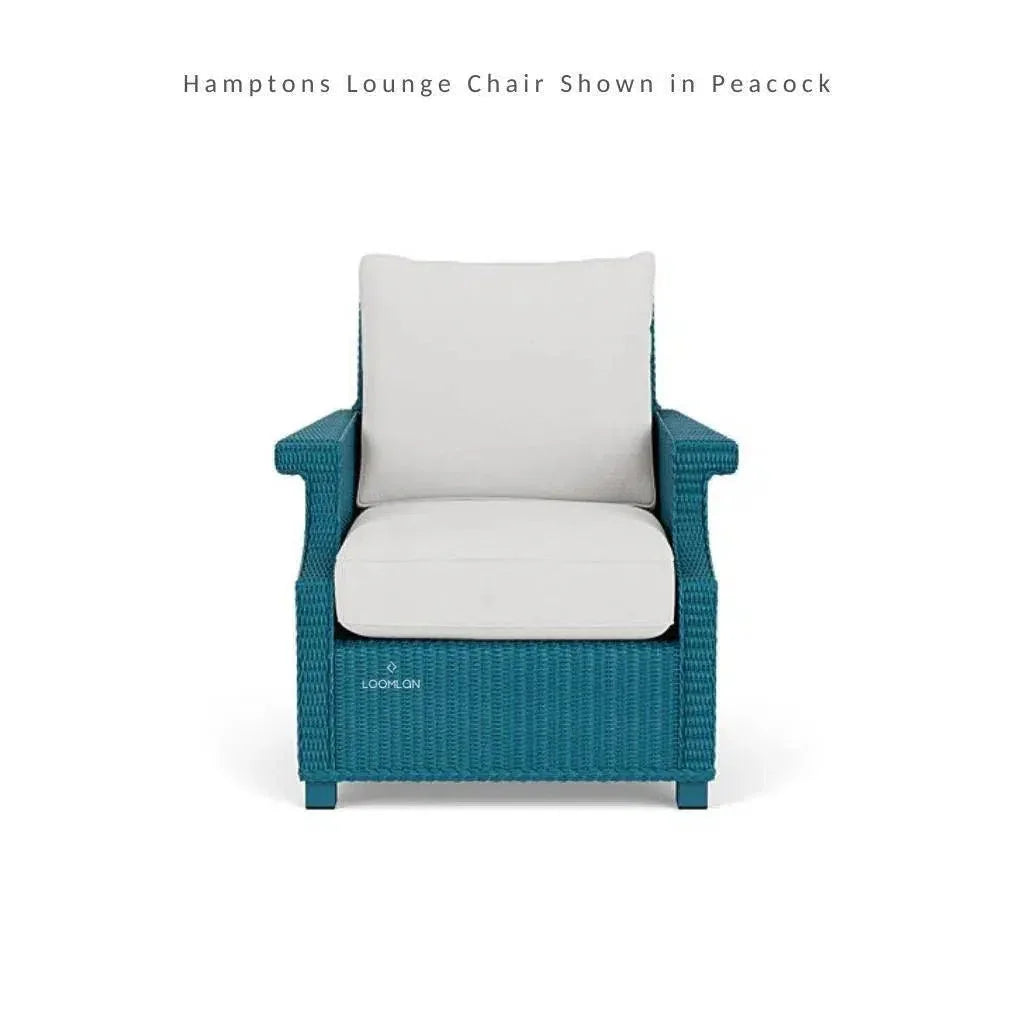 Hamptons Outdoor Wicker Sectional Sofa &amp; Lounge Chair - LOOMLAN - Lloyd Flanders - Outdoor Lounge Sets