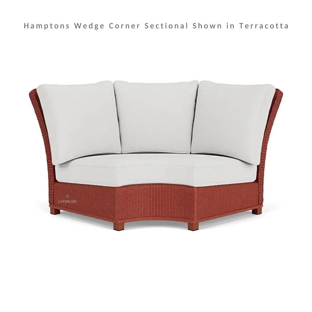 Hamptons Outdoor Wicker Sectional Sofa & Lounge Chair - LOOMLAN - Lloyd Flanders - Outdoor Lounge Sets