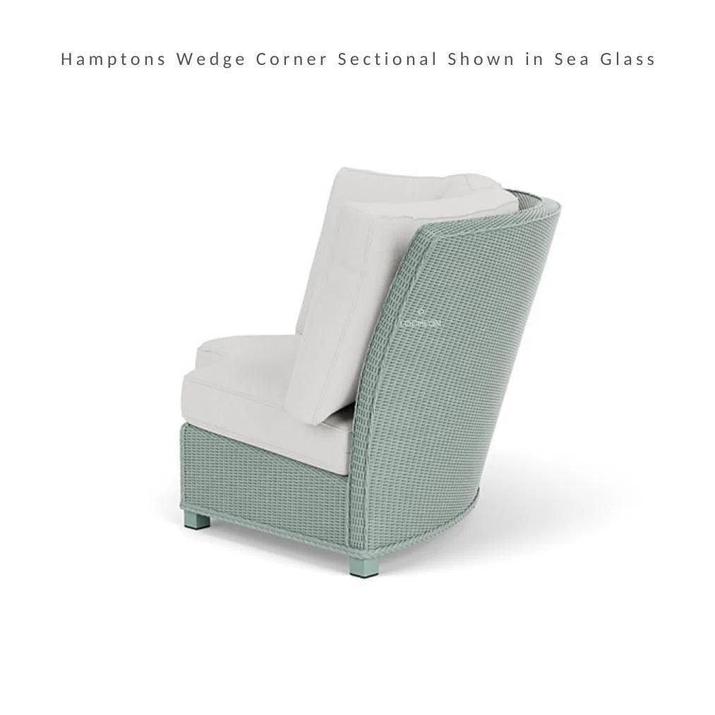Hamptons Outdoor Wicker Sectional Sofa & Lounge Chair - LOOMLAN - Lloyd Flanders - Outdoor Lounge Sets
