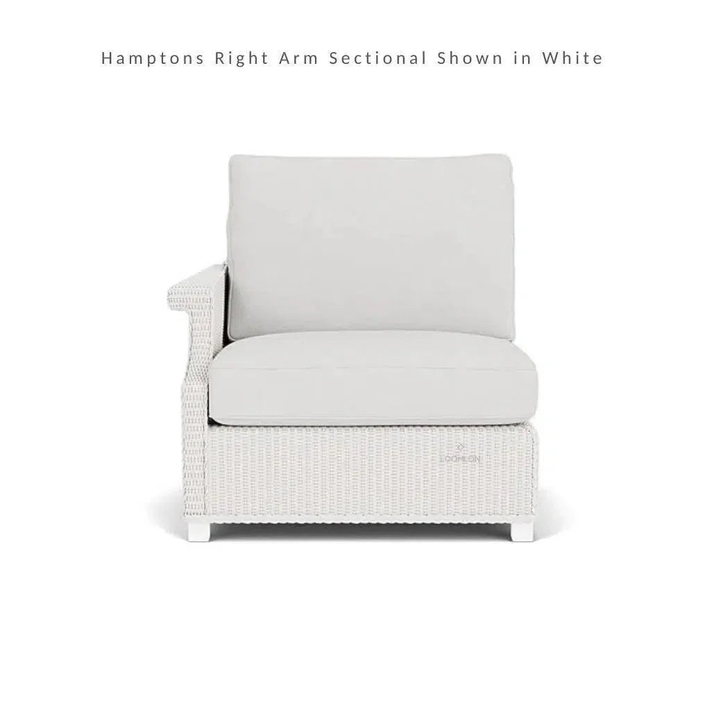 Hamptons Outdoor Wicker Sectional Sofa &amp; Lounge Chair - LOOMLAN - Lloyd Flanders - Outdoor Lounge Sets