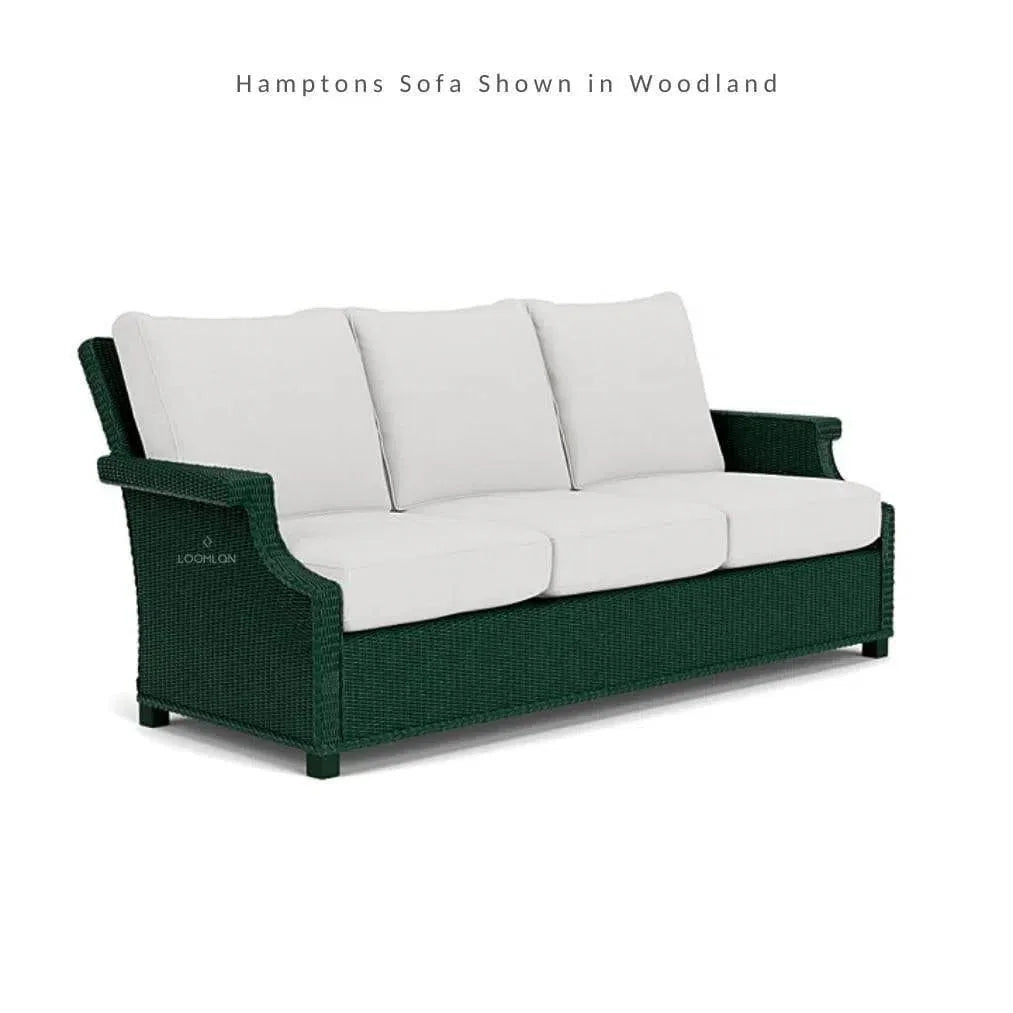 Hamptons Outdoor Wicker Sofa &amp; Lounge Chair Set Tables - LOOMLAN - Lloyd Flanders - Outdoor Lounge Sets