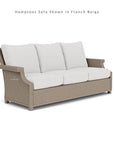 Hamptons Outdoor Wicker Sofa & Lounge Chair Set Tables - LOOMLAN - Lloyd Flanders - Outdoor Lounge Sets