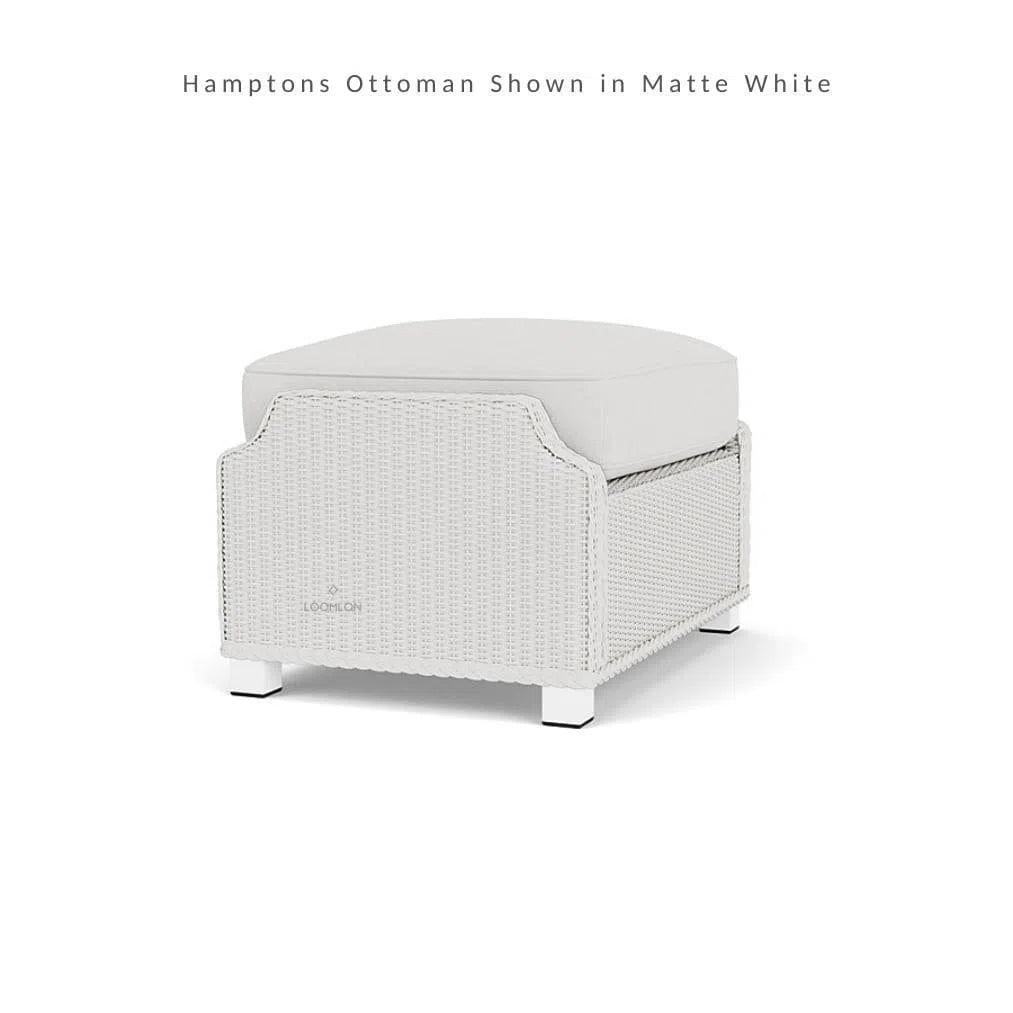 Hamptons Outdoor Wicker Sofa &amp; Lounge Chair Set Tables - LOOMLAN - Lloyd Flanders - Outdoor Lounge Sets