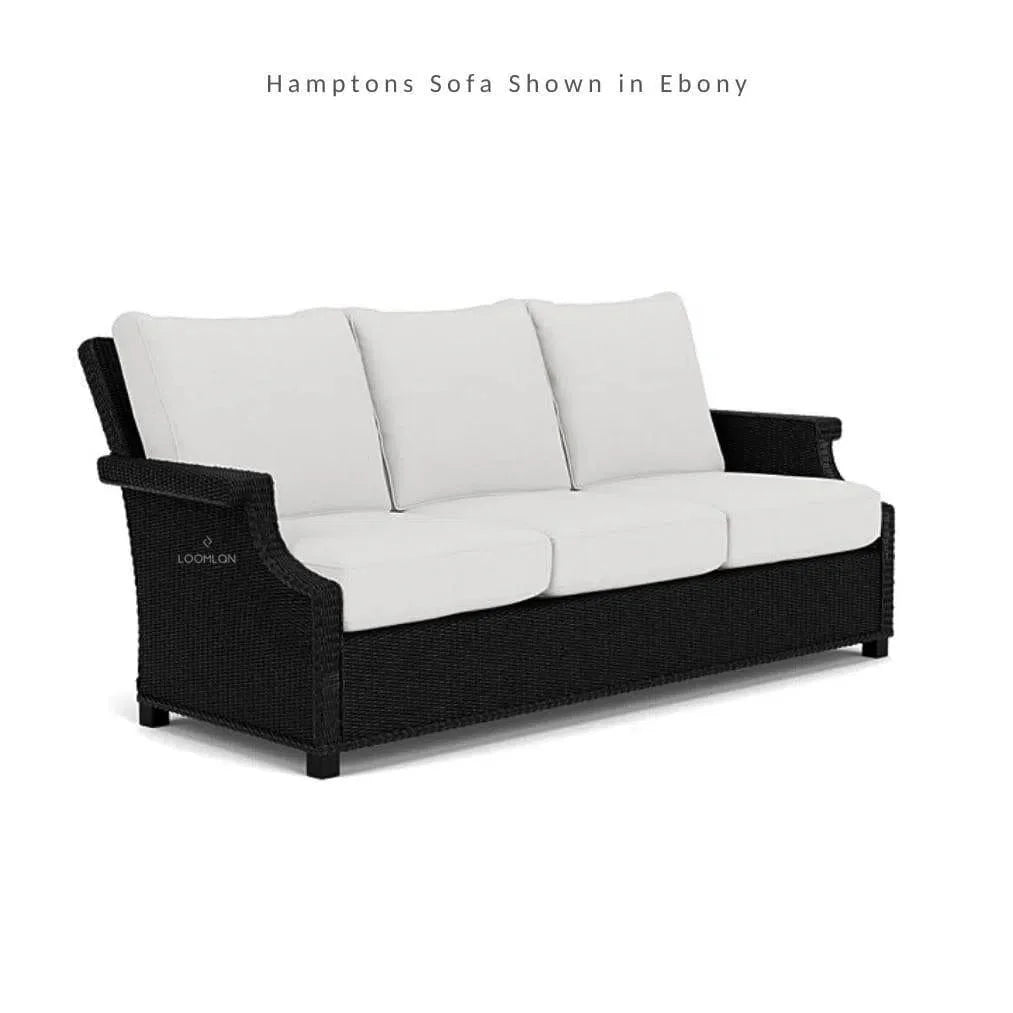Hamptons Outdoor Wicker Sofa &amp; Lounge Chair Set Tables - LOOMLAN - Lloyd Flanders - Outdoor Lounge Sets