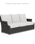 Hamptons Outdoor Wicker Sofa & Lounge Chair Set Tables - LOOMLAN - Lloyd Flanders - Outdoor Lounge Sets