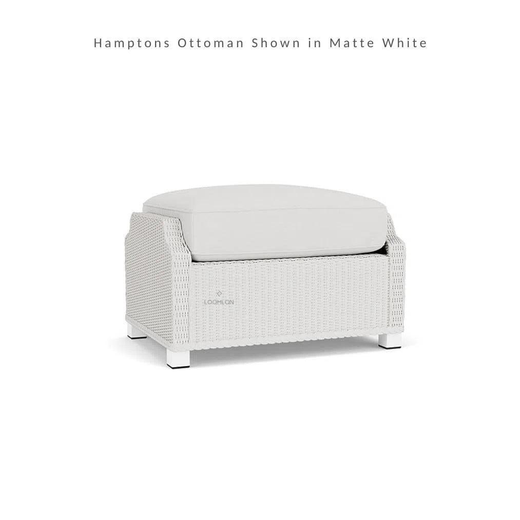 Hamptons Outdoor Wicker Sofa &amp; Lounge Chair Set Tables - LOOMLAN - Lloyd Flanders - Outdoor Lounge Sets