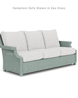 Hamptons Outdoor Wicker Sofa & Lounge Chair Set Tables - LOOMLAN - Lloyd Flanders - Outdoor Lounge Sets