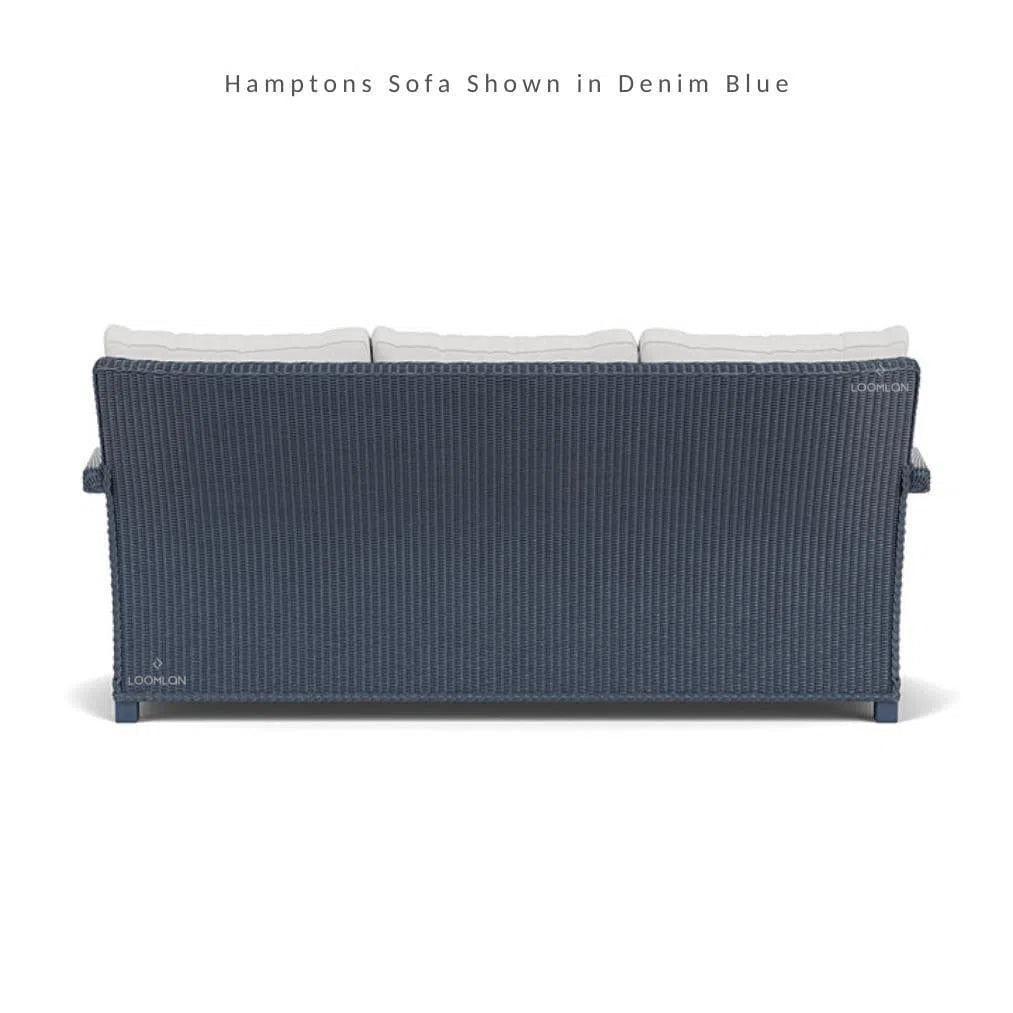 Hamptons Outdoor Wicker Sofa &amp; Lounge Chair Set Tables - LOOMLAN - Lloyd Flanders - Outdoor Lounge Sets