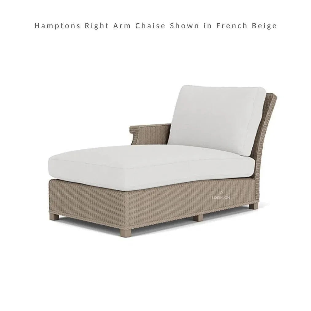 Hamptons Right Chaise Unit Outdoor Patio Furniture - LOOMLAN - Lloyd Flanders - Outdoor Modulars
