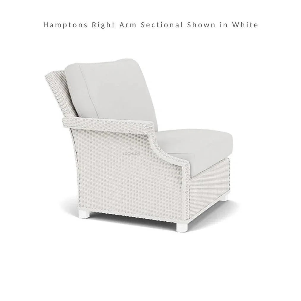Hamptons Right Sectional Unit Outdoor Patio Furniture - LOOMLAN - Lloyd Flanders - Outdoor Modulars