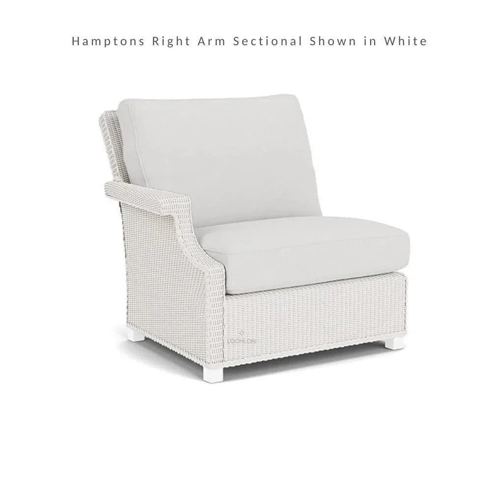 Hamptons Right Sectional Unit Outdoor Patio Furniture - LOOMLAN - Lloyd Flanders - Outdoor Modulars