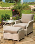 Hamptons Square End Accent Table Glass Lloyd Flanders - LOOMLAN - Lloyd Flanders - Outdoor Side Tables