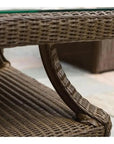 Hamptons Square End Accent Table Glass Lloyd Flanders - LOOMLAN - Lloyd Flanders - Outdoor Side Tables