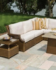 Hamptons Square End Accent Table Glass Lloyd Flanders - LOOMLAN - Lloyd Flanders - Outdoor Side Tables