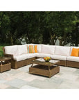 Hamptons Square End Accent Table Glass Lloyd Flanders - LOOMLAN - Lloyd Flanders - Outdoor Side Tables