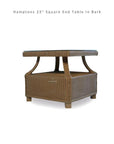 Hamptons Square End Accent Table Glass Lloyd Flanders - LOOMLAN - Lloyd Flanders - Outdoor Side Tables