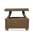 Hamptons Square End Accent Table Glass Lloyd Flanders - LOOMLAN - Lloyd Flanders - Outdoor Side Tables