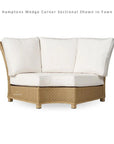 Hamptons Wedge Corner Sectional Wicker Outdoor - LOOMLAN - Lloyd Flanders - Outdoor Modulars