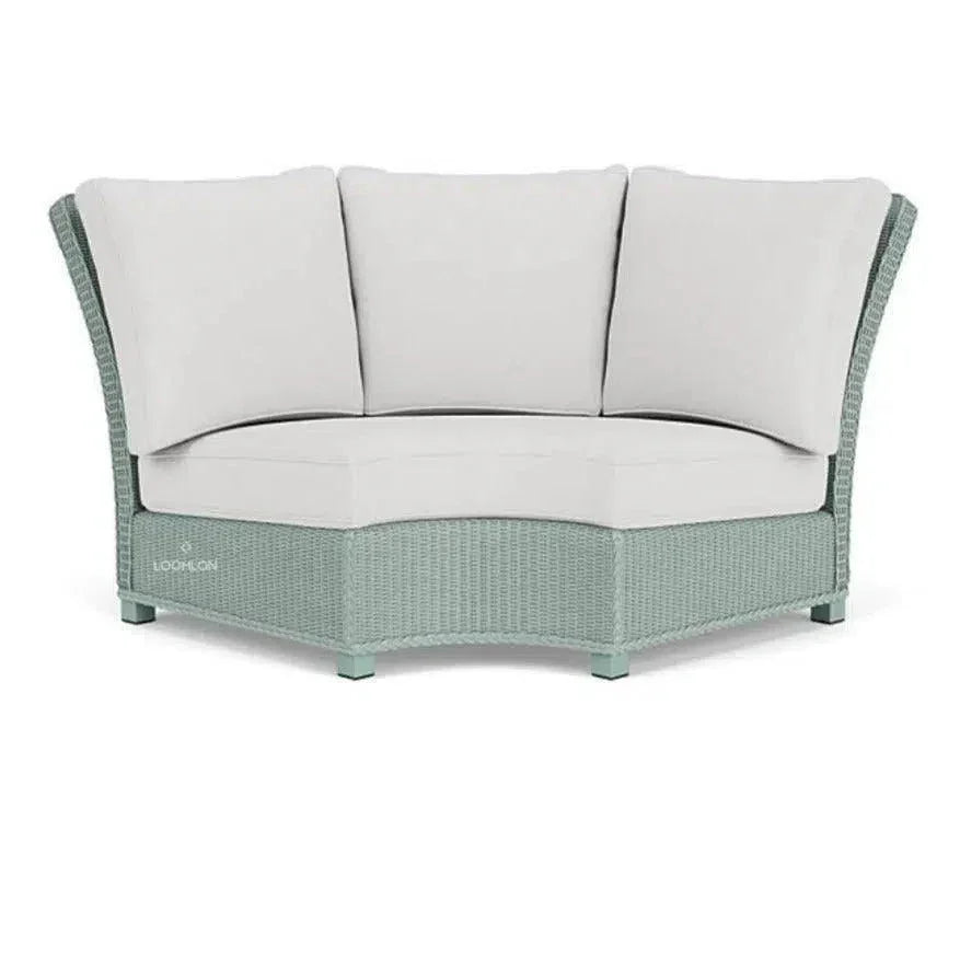 Hamptons Wedge Corner Sectional Wicker Outdoor - LOOMLAN - Lloyd Flanders - Outdoor Modulars