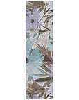 LOOMLAN Rugs Handetta Brown Washable Indoor-Outdoor Rug