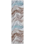 LOOMLAN Rugs Harmona Brown Washable Indoor-Outdoor Rug
