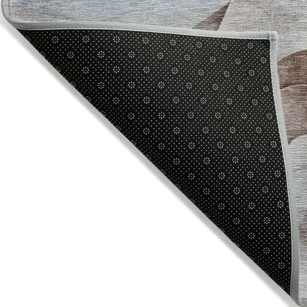 LOOMLAN Rugs Harmona Brown Washable Indoor-Outdoor Rug