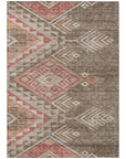 LOOMLAN Rugs Harmony Brown Washable Indoor-Outdoor Rug