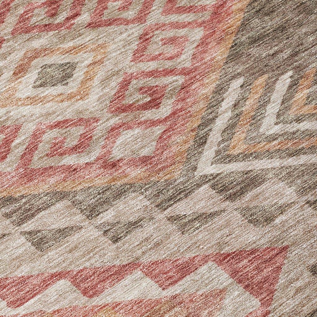 LOOMLAN Rugs Harmony Brown Washable Indoor-Outdoor Rug