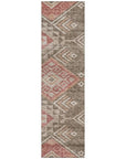 LOOMLAN Rugs Harmony Brown Washable Indoor-Outdoor Rug
