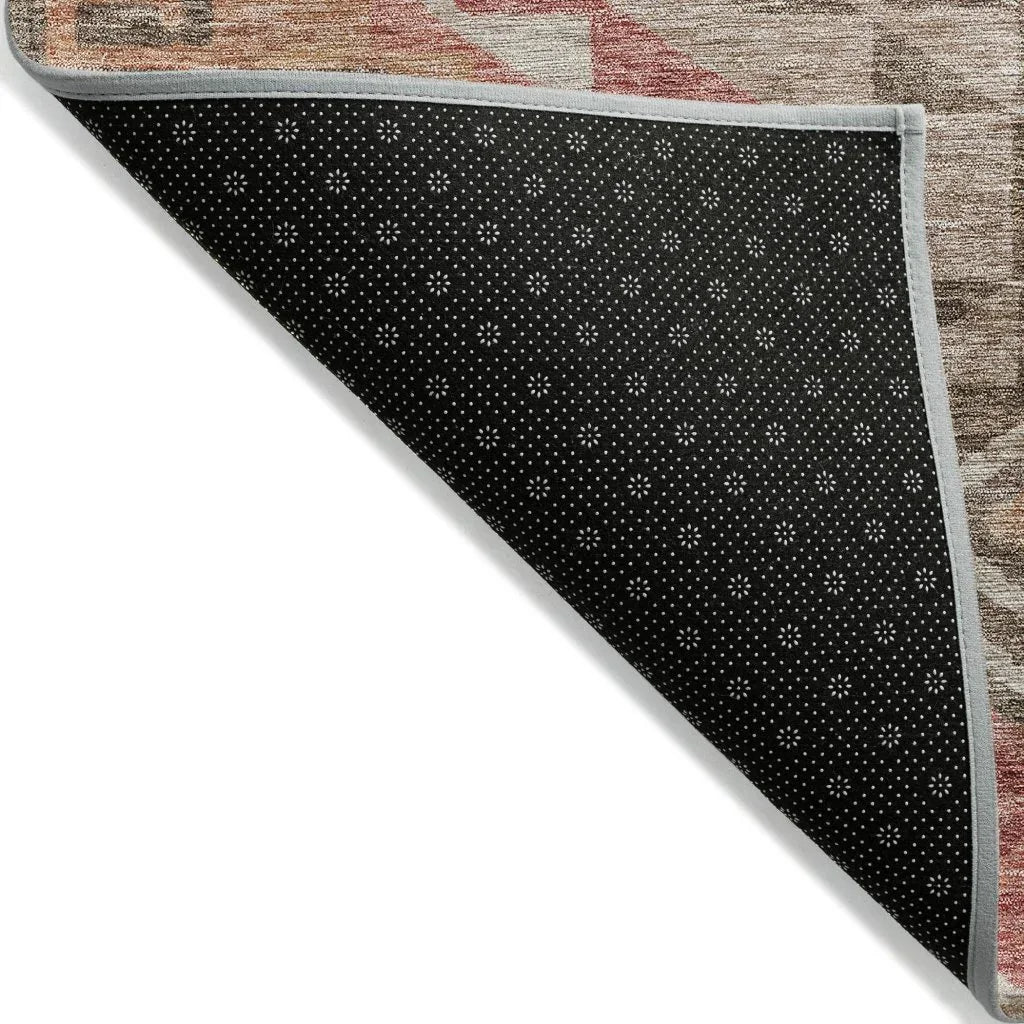 LOOMLAN Rugs Harmony Brown Washable Indoor-Outdoor Rug