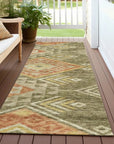 LOOMLAN Rugs Harmony Green Washable Indoor-Outdoor Rug