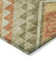 LOOMLAN Rugs Harmony Green Washable Indoor-Outdoor Rug