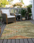 LOOMLAN Rugs Harmony Green Washable Indoor-Outdoor Rug