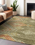 LOOMLAN Rugs Harmony Green Washable Indoor-Outdoor Rug