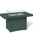 HDPE Poly Wood Rectangular Fire Table USA Made - LOOMLAN - Breezesta - Outdoor Fire Tables
