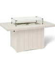 HDPE Poly Wood Rectangular Fire Table USA Made - LOOMLAN - Breezesta - Outdoor Fire Tables