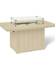 HDPE Poly Wood Rectangular Fire Table USA Made - LOOMLAN - Breezesta - Outdoor Fire Tables