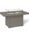 HDPE Poly Wood Rectangular Fire Table USA Made - LOOMLAN - Breezesta - Outdoor Fire Tables