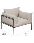 Hebrides Lounge Chair - Carrion Wheat Outdoor - LOOMLAN - Seasonal Living - Outdoor Lounge Chairs