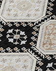 LOOMLAN Rugs Henriette Black Washable Indoor-Outdoor Rug
