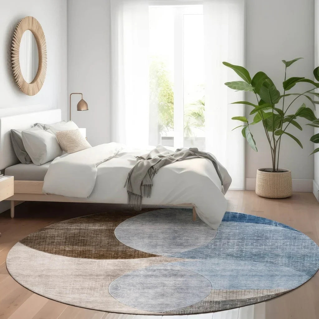 LOOMLAN Rugs Henry Denim Washable Indoor-Outdoor Rug