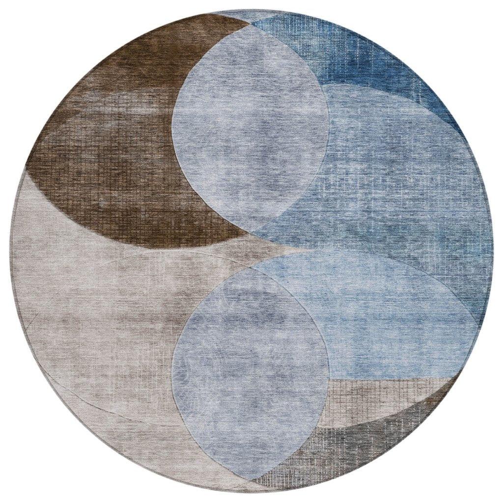 LOOMLAN Rugs Henry Denim Washable Indoor-Outdoor Rug