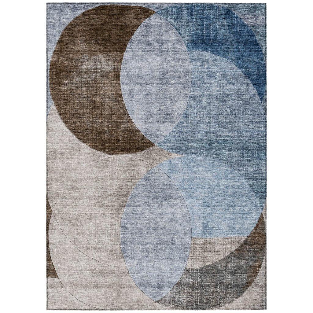 LOOMLAN Rugs Henry Denim Washable Indoor-Outdoor Rug