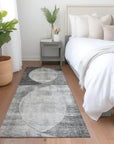 LOOMLAN Rugs Henry Gray Washable Indoor-Outdoor Rug