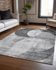 LOOMLAN Rugs Henry Gray Washable Indoor-Outdoor Rug