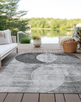 LOOMLAN Rugs Henry Gray Washable Indoor-Outdoor Rug