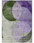LOOMLAN Rugs Henry Lavender Washable Indoor-Outdoor Rug