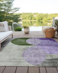 LOOMLAN Rugs Henry Lavender Washable Indoor-Outdoor Rug