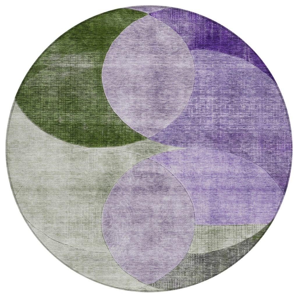 LOOMLAN Rugs Henry Lavender Washable Indoor-Outdoor Rug